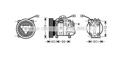 AVA QUALITY COOLING MZK199 Компресор, кондиціонер