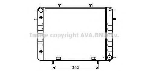 AVA QUALITY COOLING OL2039 Радіатор, охолодження двигуна