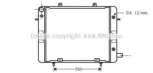 AVA QUALITY COOLING OL2045 Радіатор, охолодження двигуна