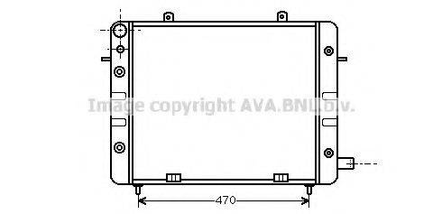 AVA QUALITY COOLING OL2071 Радіатор, охолодження двигуна