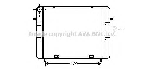 AVA QUALITY COOLING OL2079 Радіатор, охолодження двигуна