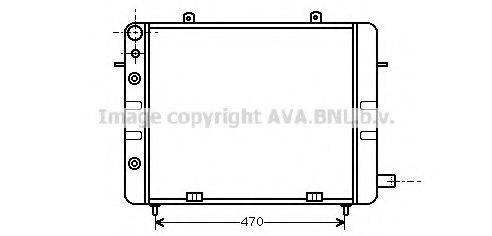 AVA QUALITY COOLING OL2083 Радіатор, охолодження двигуна