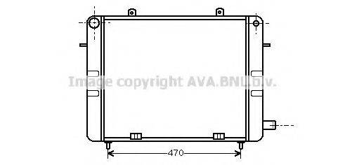 AVA QUALITY COOLING OL2099 Радіатор, охолодження двигуна