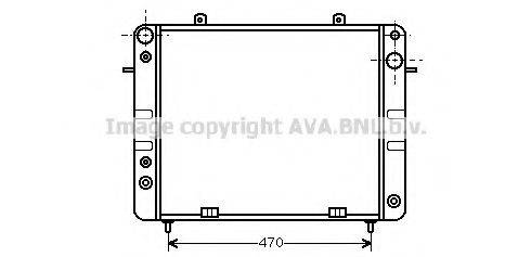 AVA QUALITY COOLING OL2101 Радіатор, охолодження двигуна