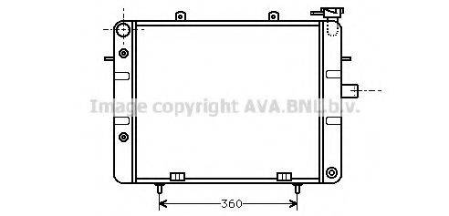 AVA QUALITY COOLING OL2125 Радіатор, охолодження двигуна