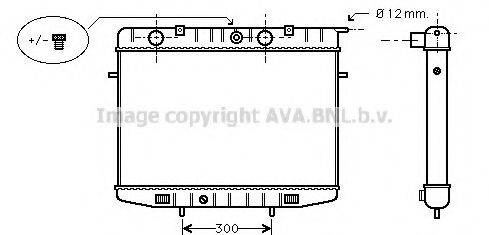 AVA QUALITY COOLING OL2175 Радіатор, охолодження двигуна