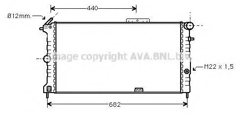 AVA QUALITY COOLING OL2190 Радіатор, охолодження двигуна