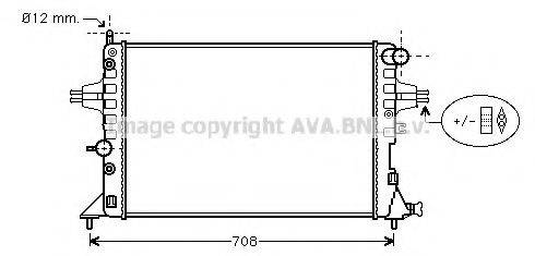 AVA QUALITY COOLING OL2254 Радіатор, охолодження двигуна