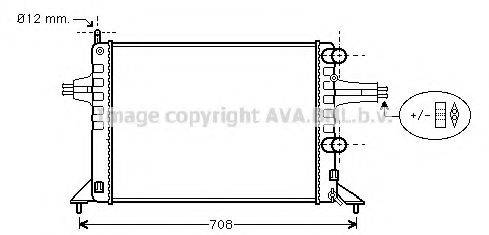 AVA QUALITY COOLING OL2257 Радіатор, охолодження двигуна