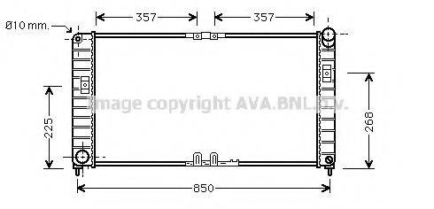 AVA QUALITY COOLING OL2332 Радіатор, охолодження двигуна