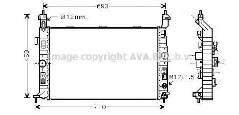 AVA QUALITY COOLING OL2431 Радіатор, охолодження двигуна