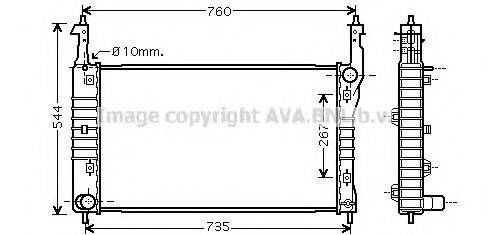 AVA QUALITY COOLING OL2432 Радіатор, охолодження двигуна