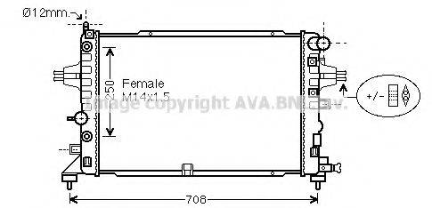 AVA QUALITY COOLING OL2625 Радіатор, охолодження двигуна