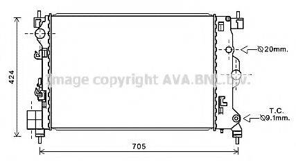 AVA QUALITY COOLING OL2666 Радіатор, охолодження двигуна