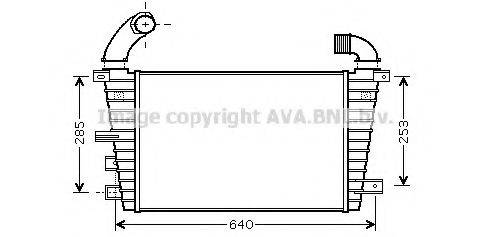 AVA QUALITY COOLING OL4585 Інтеркулер