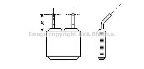 AVA QUALITY COOLING OL6113 Теплообмінник, опалення салону