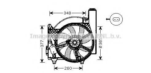 AVA QUALITY COOLING OL7531 Вентилятор, охолодження двигуна