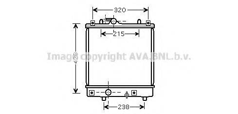 AVA QUALITY COOLING OLA2382 Радіатор, охолодження двигуна