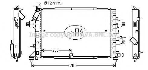 AVA QUALITY COOLING OLA2383 Радіатор, охолодження двигуна