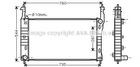 AVA QUALITY COOLING OLA2432 Радіатор, охолодження двигуна