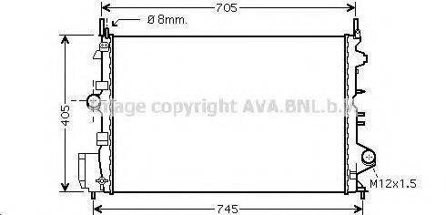 AVA QUALITY COOLING OLA2462 Радіатор, охолодження двигуна