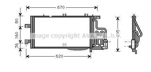 AVA QUALITY COOLING OLA5310D Конденсатор, кондиціонер