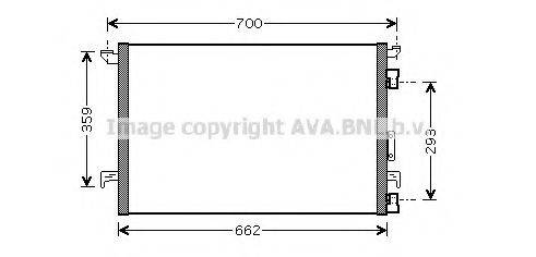 AVA QUALITY COOLING OLA5333 Конденсатор, кондиціонер