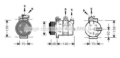 AVA QUALITY COOLING OLAK356 Компресор, кондиціонер