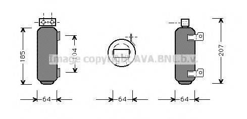 AVA QUALITY COOLING OLD282 Осушувач, кондиціонер