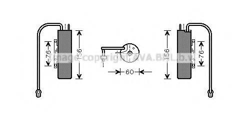 AVA QUALITY COOLING OLD458 Осушувач, кондиціонер