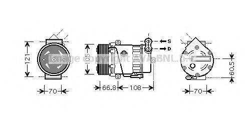 AVA QUALITY COOLING OLK389 Компресор, кондиціонер