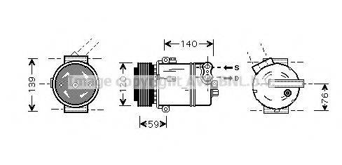 AVA QUALITY COOLING OLK409 Компресор, кондиціонер