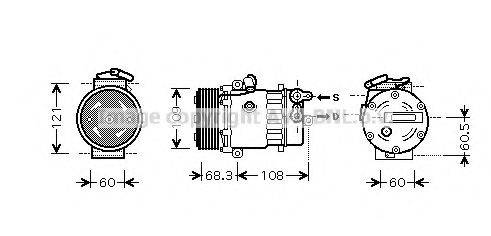 AVA QUALITY COOLING OLK466 Компресор, кондиціонер