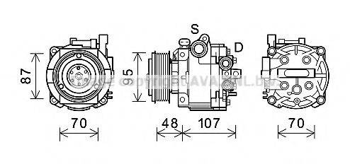 AVA QUALITY COOLING OLK659 Компресор, кондиціонер