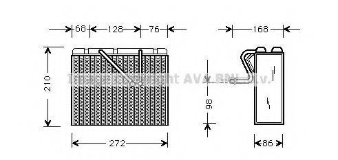 AVA QUALITY COOLING OLV300 Випарник, кондиціонер