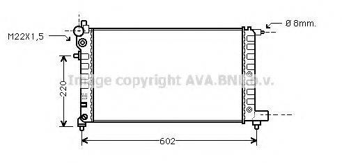 AVA QUALITY COOLING PE2004 Радіатор, охолодження двигуна