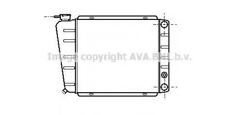 AVA QUALITY COOLING PE2022 Радіатор, охолодження двигуна