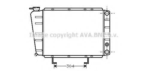 AVA QUALITY COOLING PE2024 Радіатор, охолодження двигуна