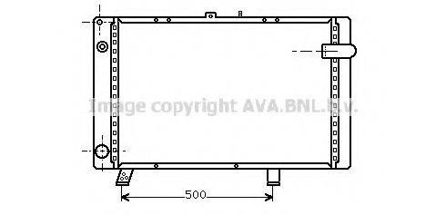 AVA QUALITY COOLING PE2044 Радіатор, охолодження двигуна