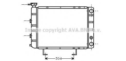 AVA QUALITY COOLING PE2061 Радіатор, охолодження двигуна