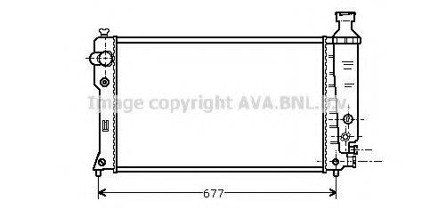 AVA QUALITY COOLING PE2135 Радіатор, охолодження двигуна