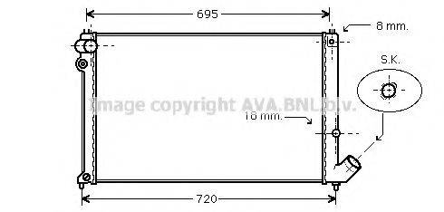 AVA QUALITY COOLING PE2179 Радіатор, охолодження двигуна