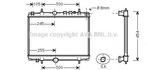 AVA QUALITY COOLING PE2234 Радіатор, охолодження двигуна