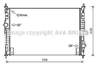 AVA QUALITY COOLING PE2386 Радіатор, охолодження двигуна