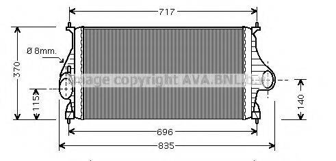 AVA QUALITY COOLING PE4273 Інтеркулер