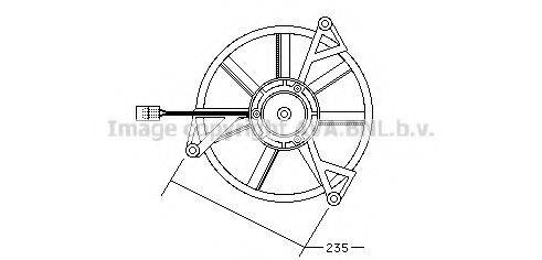 AVA QUALITY COOLING PE7505 Електродвигун, вентиляція салону