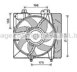 AVA QUALITY COOLING PE7550 Вентилятор, охолодження двигуна