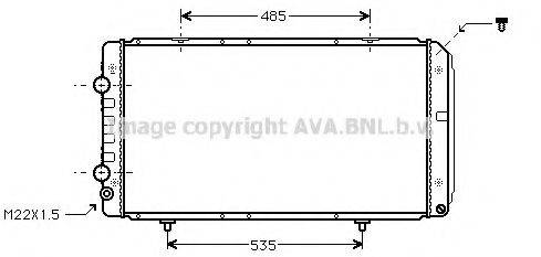 AVA QUALITY COOLING PEA2145 Радіатор, охолодження двигуна