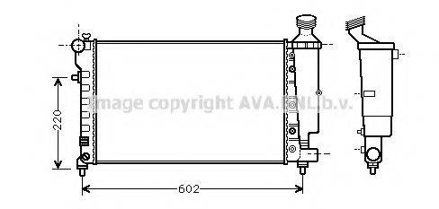 AVA QUALITY COOLING PEA2262 Радіатор, охолодження двигуна