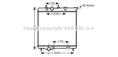 AVA QUALITY COOLING PEA2298 Радіатор, охолодження двигуна